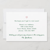 ミニマリストの写真引っ越しました移動の発表 案内状 (裏面)