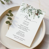 ミニマリストの冬の常緑結婚式 メニュー