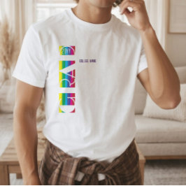 ミニマリストの卒業ストライプパターン Tシャツ