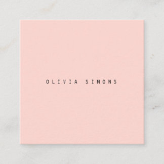 ミニマリストの名刺 スクエア名刺