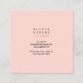 ミニマリストの名刺 スクエア名刺 (裏面)