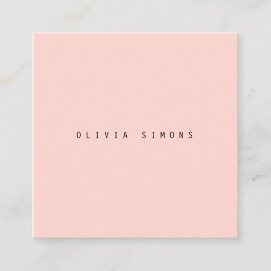 ミニマリストの名刺 スクエア名刺 (正面)