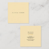 ミニマリストの名刺 スクエア名刺 (正面/裏面)