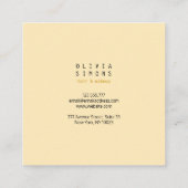 ミニマリストの名刺 スクエア名刺 (裏面)