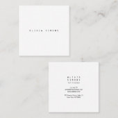 ミニマリストの名刺 スクエア名刺 (正面/裏面)