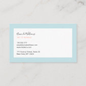 ミニマリストの名刺 名刺 (裏面)