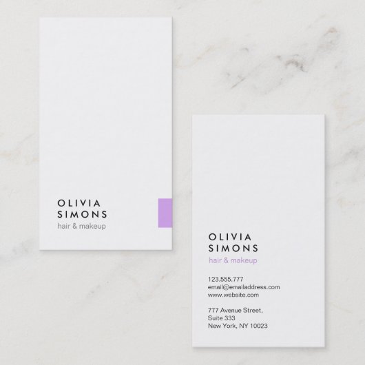 ミニマリストの名刺 名刺 (正面/裏面)