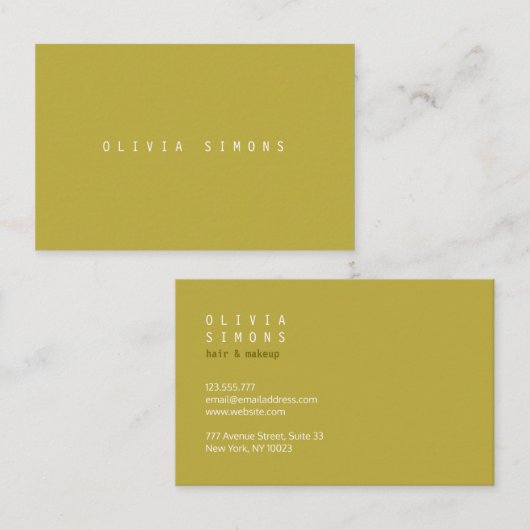 ミニマリストの名刺 名刺 (正面/裏面)