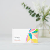 ミニマリストの名刺(抽象芸術パターン) 名刺 (スタンド正面)
