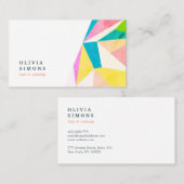 ミニマリストの名刺(抽象芸術パターン) 名刺 (正面/裏面)