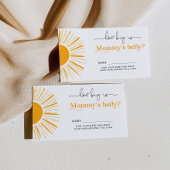 ミニマリストの太陽はママの腹の大きさ エンクロージャーカード