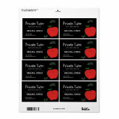 ミニマリストの家庭教師と教育者先生 ラベル (フルシート)