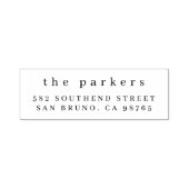 ミニマリストの家族の名前と住所 セルフインキングスタンプ (デザイン)