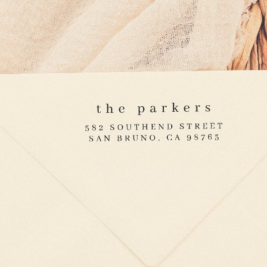 ミニマリストの家族の名前と住所 セルフインキングスタンプ