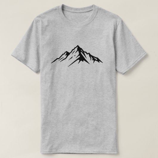 ミニマリストの山頂 Tシャツ (デザイン正面)