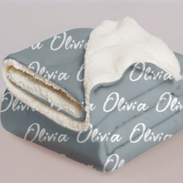 ミニマリストの嵐のような空のカスタムブランケット　彼女と彼のための シェルパブランケット