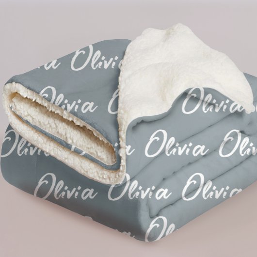 ミニマリストの嵐のような空のカスタムブランケット　彼女と彼のための シェルパブランケット