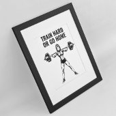 ミニマリストの強さやる気を起こさせる訓練 ポスター