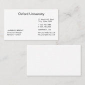 ミニマリストの彫刻 名刺 (正面/裏面)