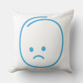 ミニマリストの悲しみアイコン クッション (正面)