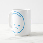 ミニマリストの悲しみアイコン コーヒーマグカップ (正面左)