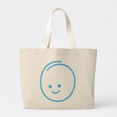 ミニマリストの悲しみアイコン ラージトートバッグ (裏面)