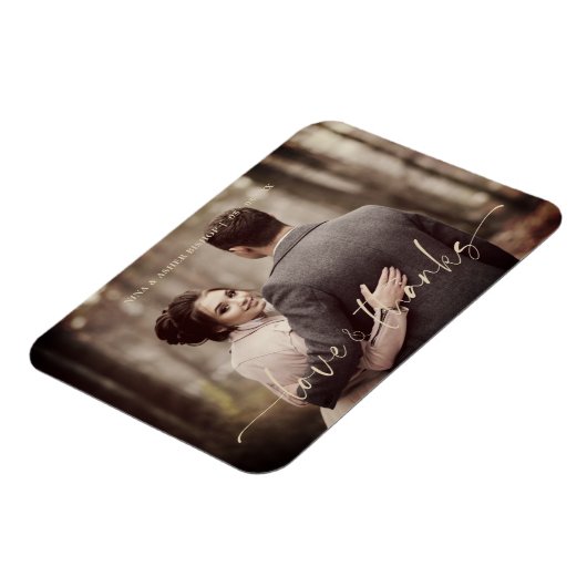 ミニマリストの愛感謝していとスお洒落クリッ結婚トの マグネット (左側)