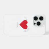 ミニマリストの感情が失われる暗号フォンケース iPhoneケース (裏面横)
