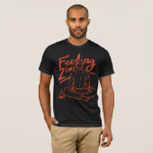 ミニマリストの感覚 ゼン 手描き 瞑想 ヨガ Tシャツ (正面フル)