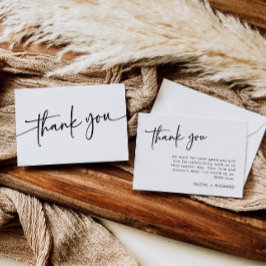 ミニマリストの感謝カード 現代の感謝のメモ ボヘミアンスタイル   サンキューカード