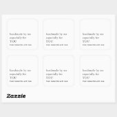 ミニマリストの手作り特にあなたの名前 スクエアシール (シート)