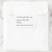 ミニマリストの手作り特にあなたの名前 スクエアシール (バッグ)