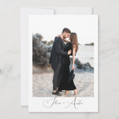 ミニマリストの手書き　飾らない愛 招待状 (裏面)