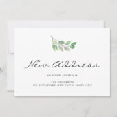 ミニマリストの新しいアドレスの移動のお知らせ 案内状 (正面)