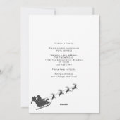 ミニマリストの新しいホームフォトサンタスリグ移動 シーズンカード (裏面)