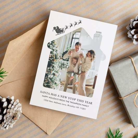 ミニマリストの新しいホームフォトサンタスリグ移動 シーズンカード