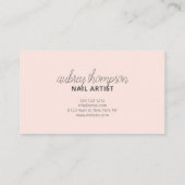 ミニマリストの書道ありがとう 名刺 (裏面)