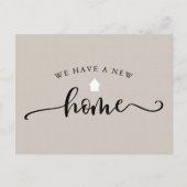 ミニマリストの書道の動きの発表 ポストカード (正面)