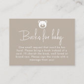 ミニマリストの本がベビーするのを待つ エンクロージャーカード (正面)