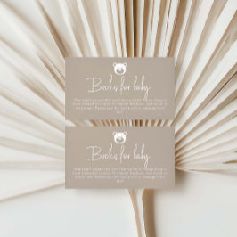 ミニマリストの本がベビーするのを待つ エンクロージャーカード