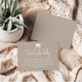 ミニマリストの本がベビーするのを待つ エンクロージャーカード