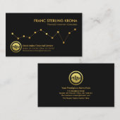 ミニマリストの株式交換グラフ財務 名刺 (正面/裏面)