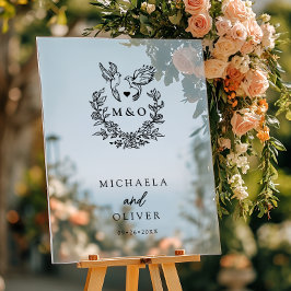 ミニマリストの植物学エレガントのドーム結婚スクリプト アクリルサイン