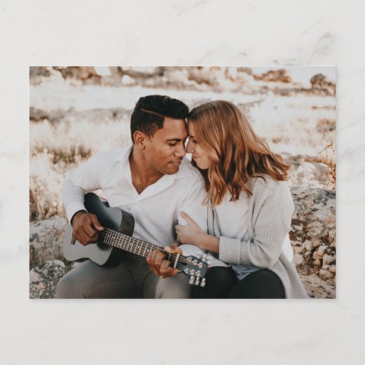 ミニマリストの植物学エレガントのドーム結婚スクリプト インビテーションポストカード (裏面)