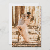 ミニマリストの植物学エレガントのドーム結婚スクリプト 招待状 (裏面)