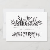 ミニマリストの植物花嫁の提案の写真 ノートカード (正面)