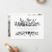 ミニマリストの植物花嫁の提案の写真 ノートカード (正面/裏面インサイチュ)