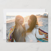 ミニマリストの植物花嫁の提案の写真 ノートカード (裏面)