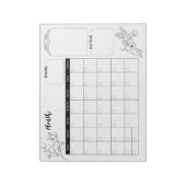 ミニマリストの気の利いたカレンダー2 ノートパッド (回転)