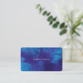 ミニマリストの水の色の濃淡（青） コーリングカード (スタンド正面)